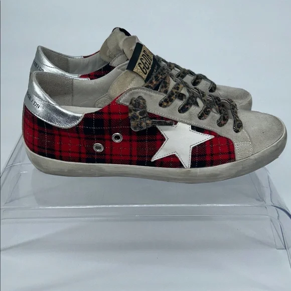 Golden Goose Suede Printed Sneakers Women's Size 8 IT 38 - Picture 2 of 12